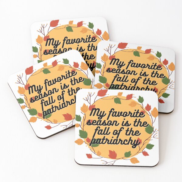Item preview, Feminist Fall Halloween Print, My favorite season is the fall of the patriarchy designed and sold by shopafterparty.