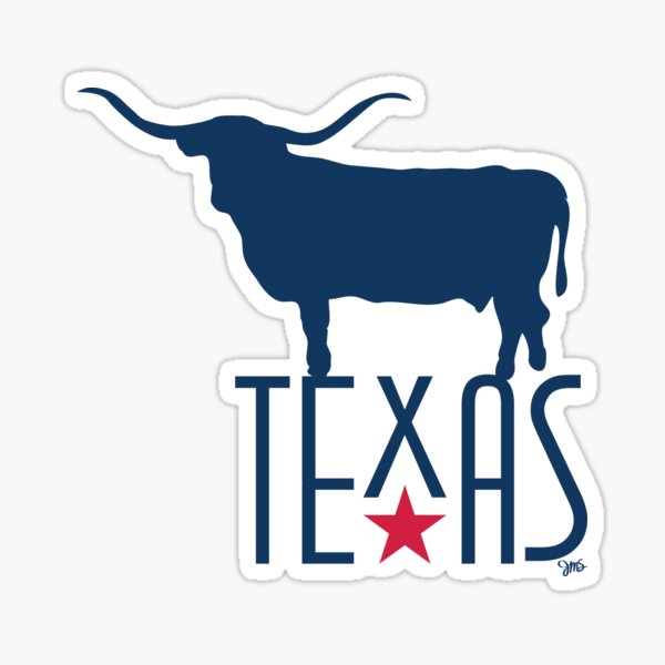 Symbols of Texas - Longhorn Sticker