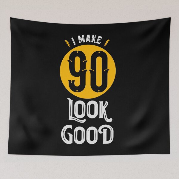 Item preview, I make 90 look good 90th birthday designed and sold by Uppercase Tees.