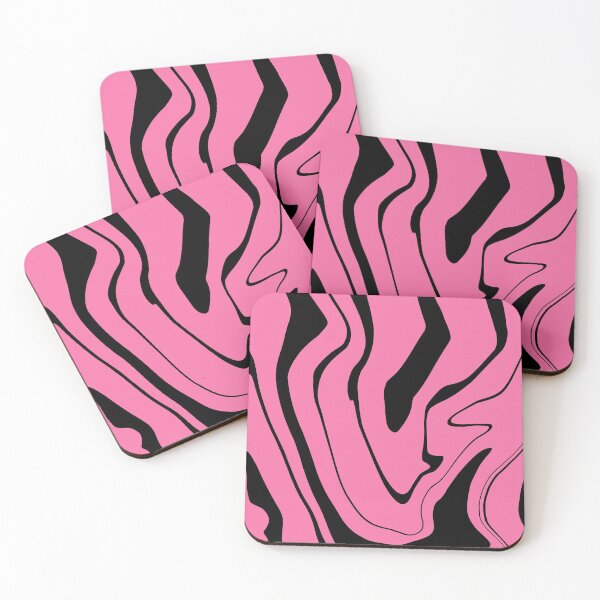 Item preview, Pink and Black Liquid marble texture designed and sold by DMJPRINT.