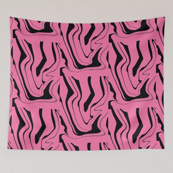 Item preview, Pink and Black Liquid marble texture designed and sold by DMJPRINT.