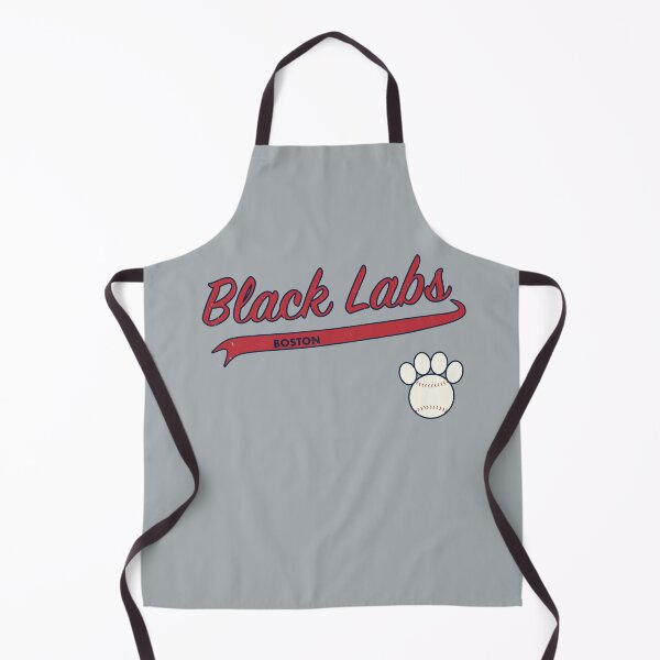 Item preview, Black Lab BOSTON Baseball Script designed and sold by 8PawsStudio.