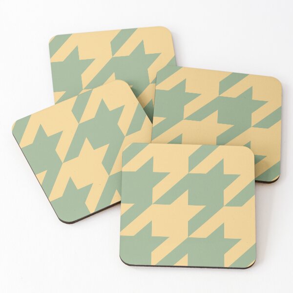 Item preview, Classic hounds tooth seafoam green and dim yellow designed and sold by Moyanana.