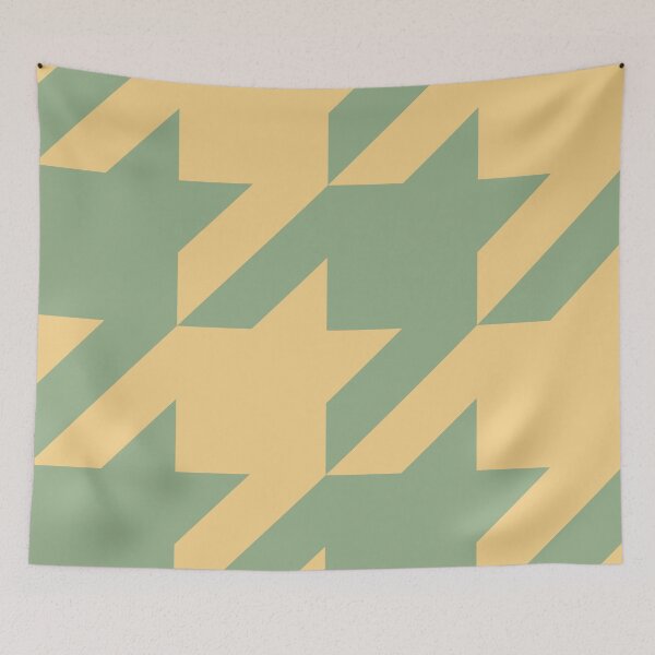 Item preview, Classic hounds tooth seafoam green and dim yellow designed and sold by Moyanana.