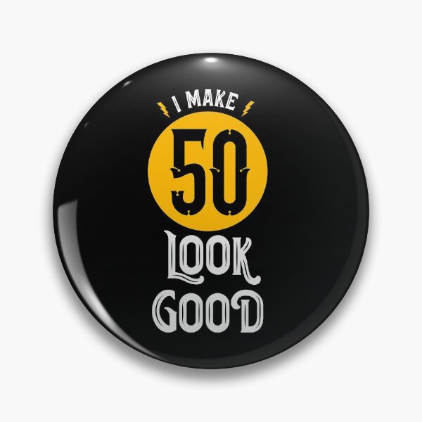 Item preview, I make 50 look good 50th birthday designed and sold by Uppercase Tees.