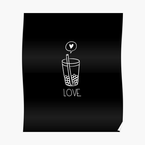 Love Heart Bubble Tea Tote Bag by Den Verano - Fine Art America