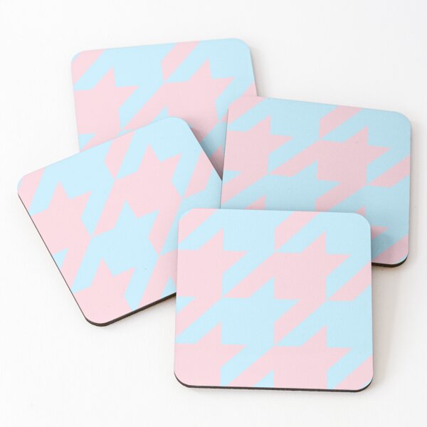 Item preview, Classic hounds tooth pink and blue designed and sold by Moyanana.
