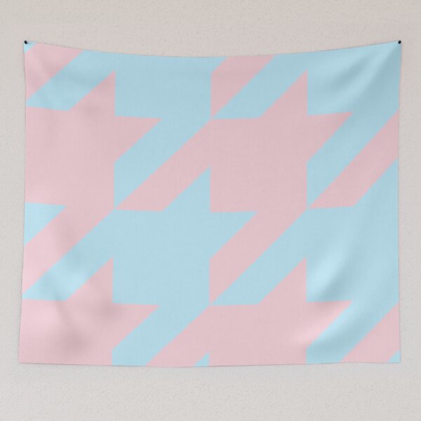Item preview, Classic hounds tooth pink and blue designed and sold by Moyanana.