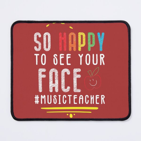 Item preview, So Happy To See Your Face MusicTeacher - Funny Gift Idea For World Teachers Day 2021 Classic T-Shir designed and sold by titikikitaka.