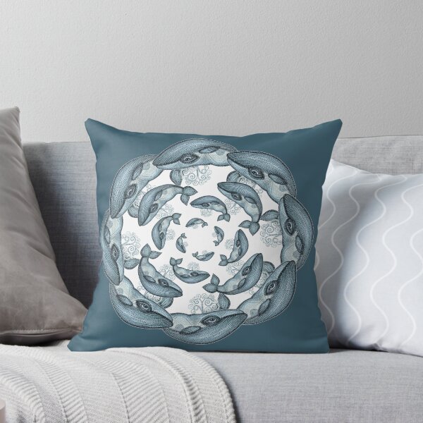 Item preview, whale circle tribal pattern hand draw designed and sold by lex-sky.