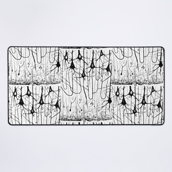 Item preview, Neuron Pyramidal Cells Drawing by Santiago Ramon Y Cajal designed and sold by ScienceSource.