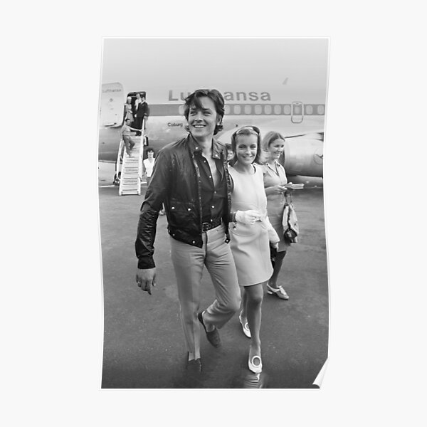 Aéroport Alain Delon et Romy Schneider Poster