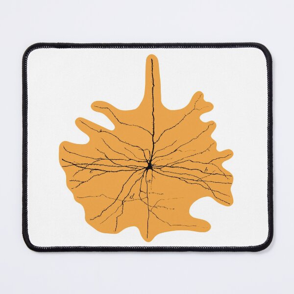 Item preview, Yellow Cajal Illustration, Pyramidal Cell, silhouette designed and sold by ScienceSource.