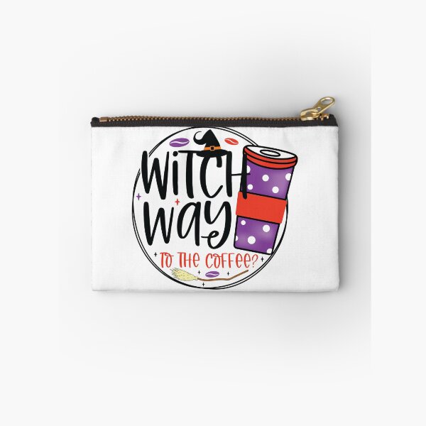 Item preview, Witch Way to the Coffee Funny Halloween Designs designed and sold by boopsblunt.