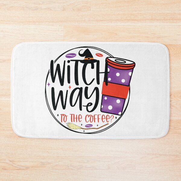 Item preview, Witch Way to the Coffee Funny Halloween Designs designed and sold by boopsblunt.