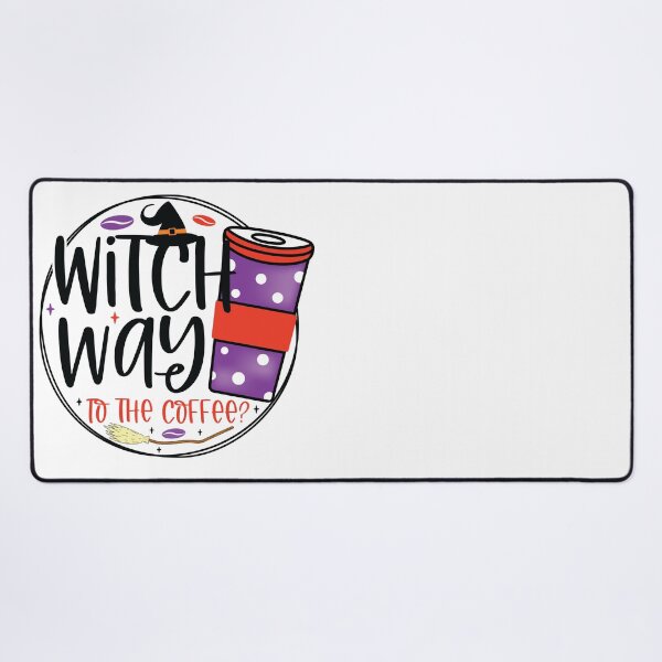 Item preview, Witch Way to the Coffee Funny Halloween Designs designed and sold by boopsblunt.