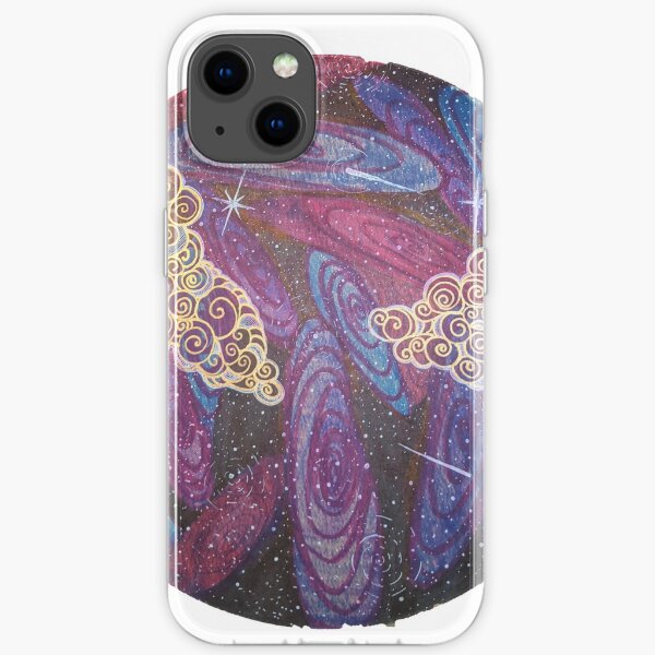 Cloudy Galaxy Sky iPhone Soft Case
