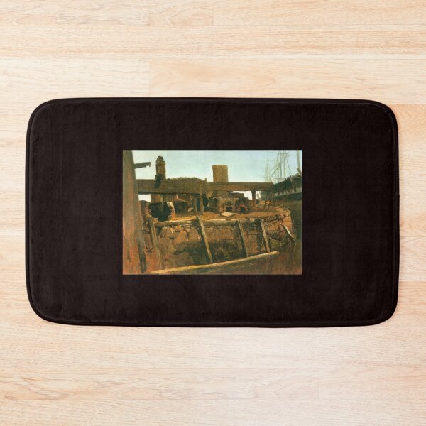 Item preview, 'Boat at the Dock' by Bierstadt (Reprint) designed and sold by Classic Visions Gallery.
