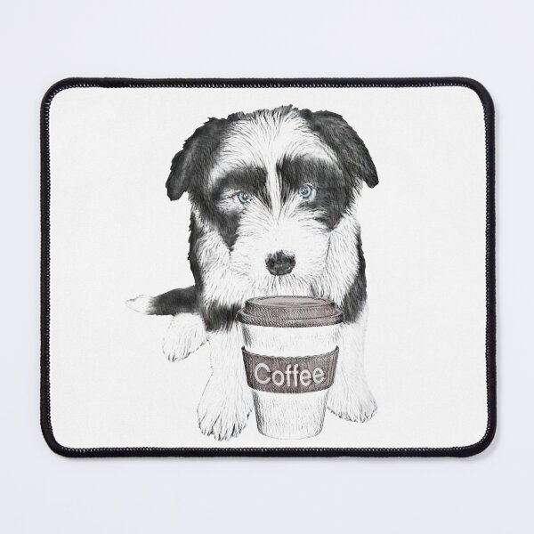 Item preview, Bearded Collie With Coffee Cup designed and sold by NikkiBear67.
