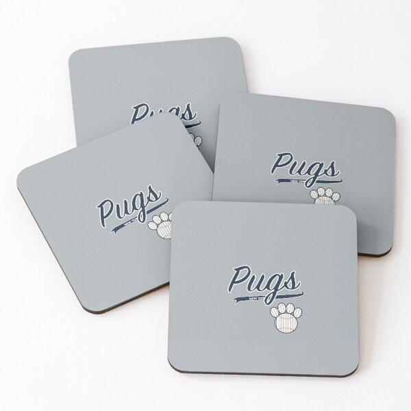 Item preview, Pug NEW YORK Baseball Script designed and sold by 8PawsStudio.
