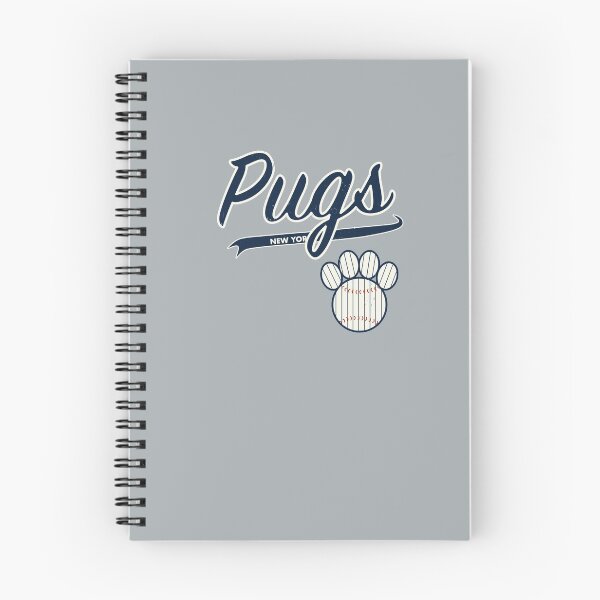 Item preview, Pug NEW YORK Baseball Script designed and sold by 8PawsStudio.