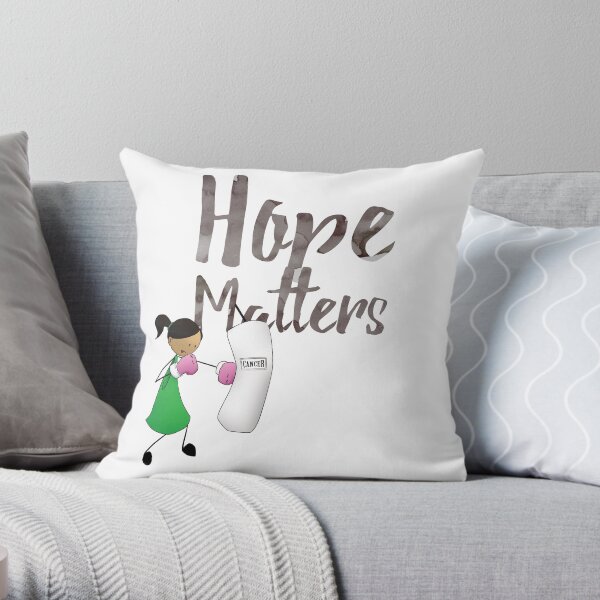 Champion of Hope Throw Pillow