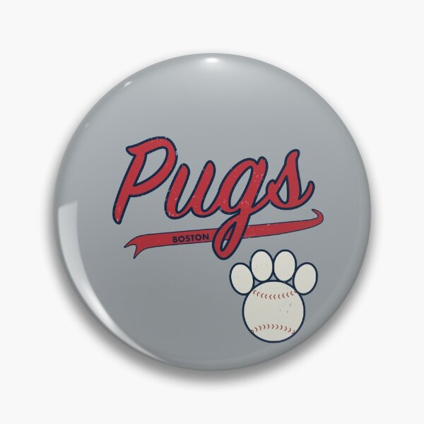Item preview, Pug BOSTON Baseball Script designed and sold by 8PawsStudio.