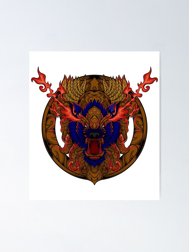 Thumbnail 1 of 3, Poster, WOLF FROM HELL designed and sold by atom1.
