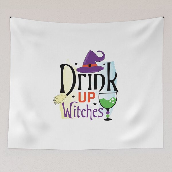 Item preview, Drink Up Witches Green Halloween Design designed and sold by boopsblunt.