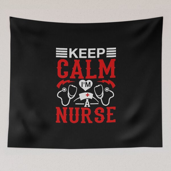 Item preview, Keep Calm I Am A Nurse  designed and sold by Punny Business UK.