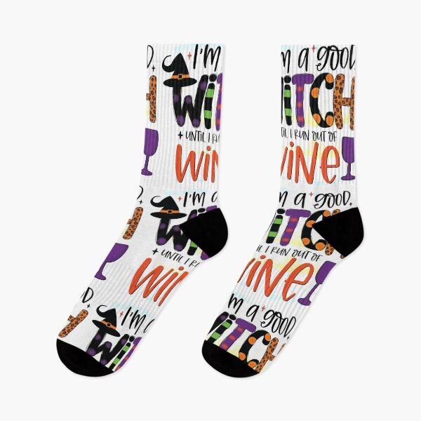 Item preview, I’m a Good Witch Until I Run out of Wine Halloween Design designed and sold by boopsblunt.