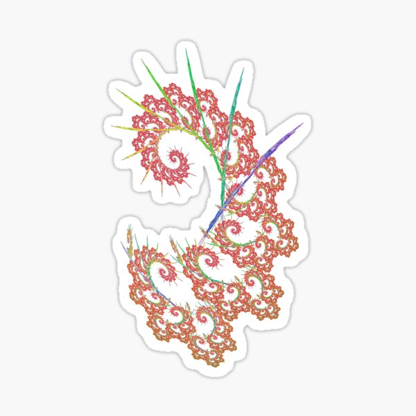 Dangerous #fractal art Sticker