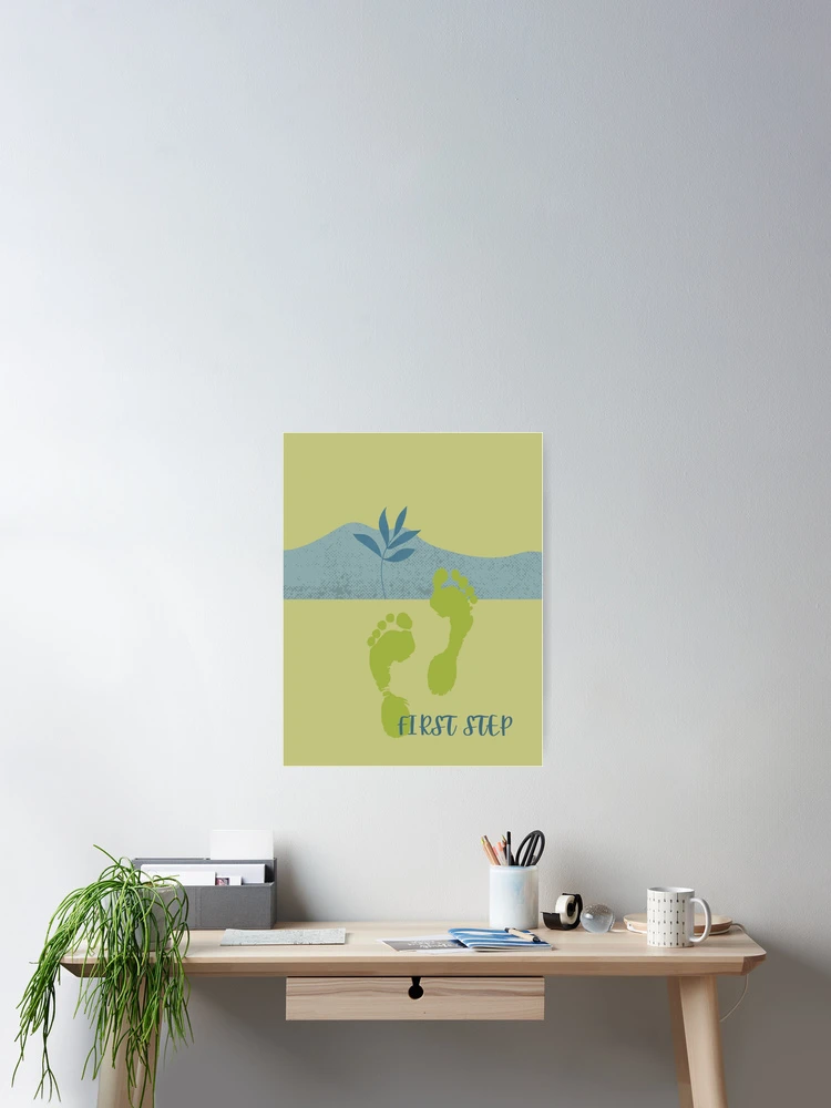 Thumbnail 2 of 3, Poster, First Step. designed and sold by SooDesignStudio.