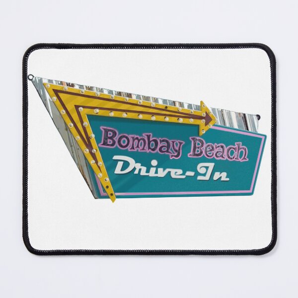 Item preview, Bombay Beach Drive-In Sign en el valle de Coachella designed and sold by VacationCity.