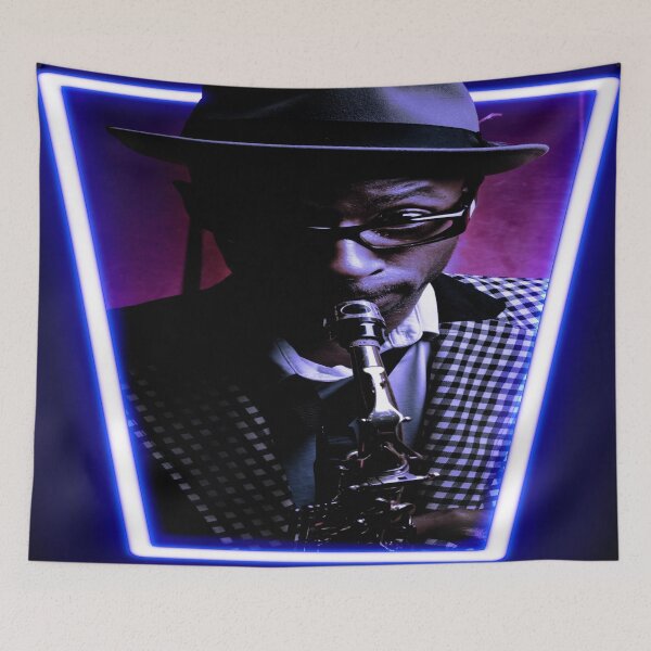 Item preview, Blue Neon Jazzmann designed and sold by jcad216.