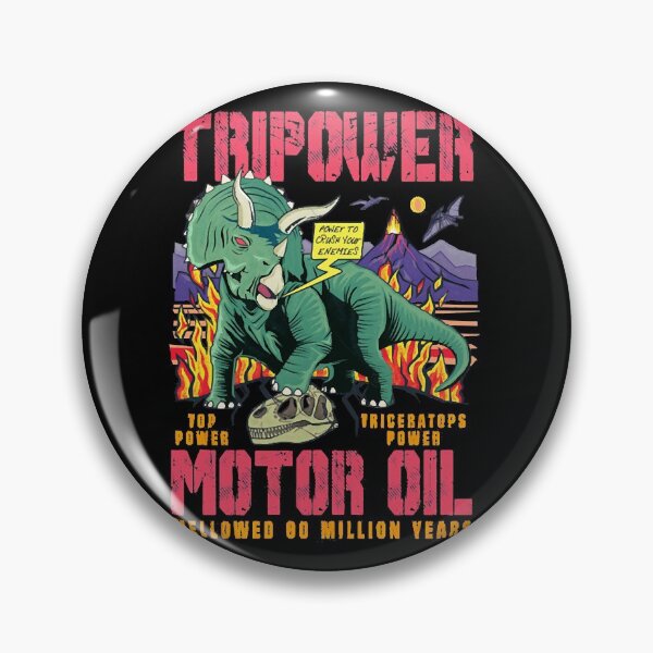 Item preview, Triceratops Motor Oil Tripower designed and sold by mphKatrice.