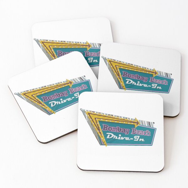 Item preview, Bombay Beach Drive-In Sign en el valle de Coachella designed and sold by VacationCity.