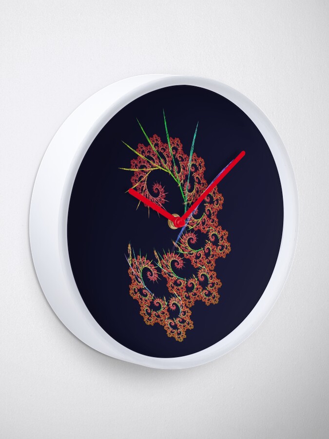 Alternate view of Dangerous #fractal art Clock