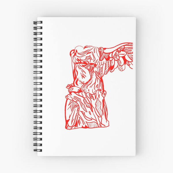 Item preview, Nike of Samothrace winged statue line art  designed and sold by BlueBoarCrafts.