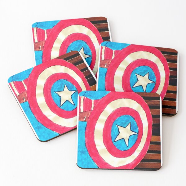 Item preview, Red shield, Captain mug, Captain laptop sleeve, Captain mug, Captain mask  designed and sold by PicsByMi.