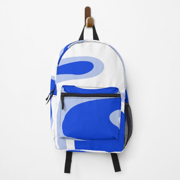 Item preview, Copacetic Retro Abstract in Royal Blue Light Blue White designed and sold by kierkegaard.