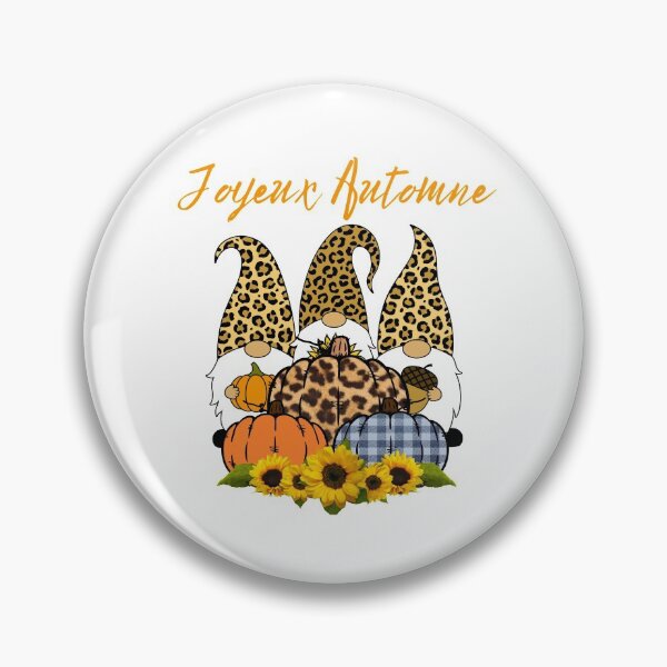Item preview, Sunflower Pumpkin Leopard Design Happy Autumn - Joyeux Automne designed and sold by HROC.