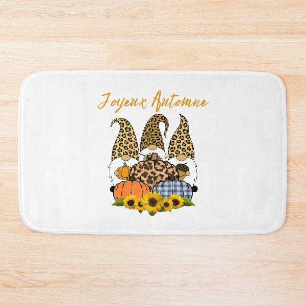 Item preview, Sunflower Pumpkin Leopard Design Happy Autumn - Joyeux Automne designed and sold by HROC.