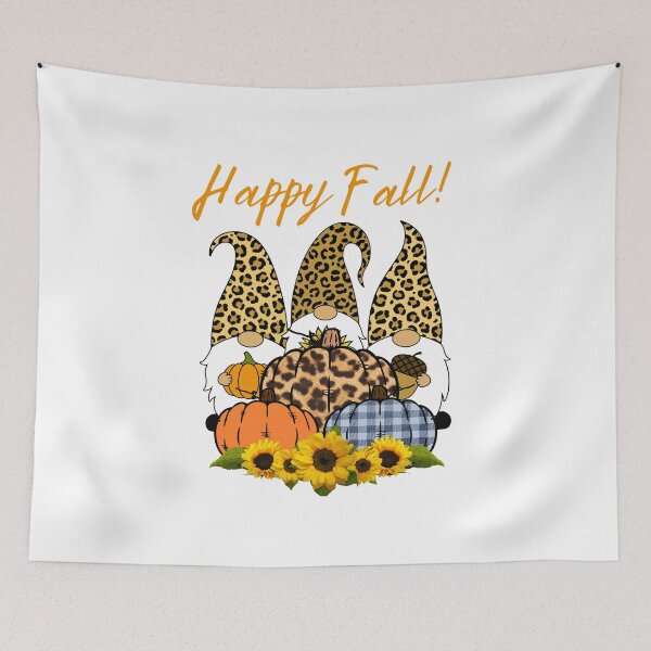 Item preview, Sunflower Pumpkin Leopard Design Happy Fall - Joyeux Automne designed and sold by HROC.