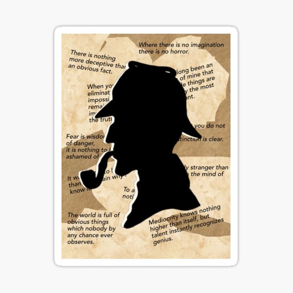 Item preview, Sherlock Holmes collage art designed and sold by BlueBoarCrafts.