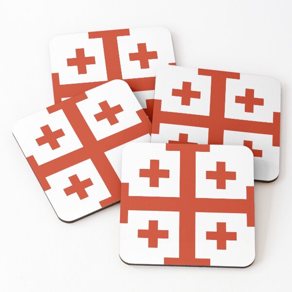 Item preview, Crusader's Cross of Jerusalem (Red)  designed and sold by TheCatholicLady.
