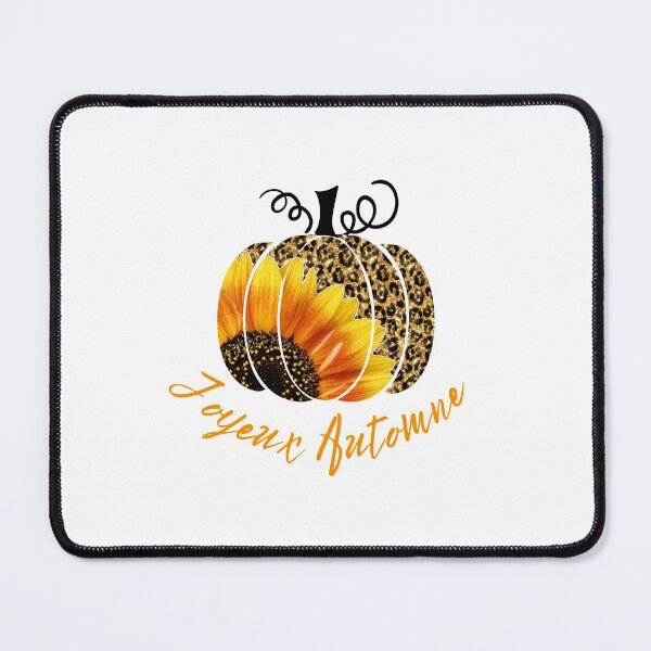 Item preview, Sunflower Pumpkin Leopard Design Happy Fall - Joyeux Automne designed and sold by HROC.