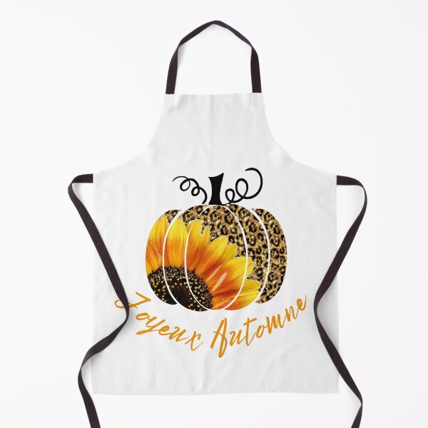 Item preview, Sunflower Pumpkin Leopard Design Happy Fall - Joyeux Automne designed and sold by HROC.