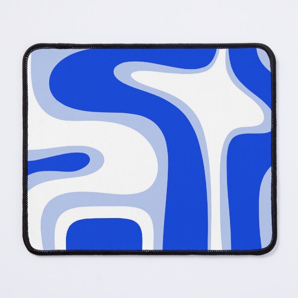 Item preview, Copacetic Retro Abstract Royal Blue Light Blue White designed and sold by kierkegaard.