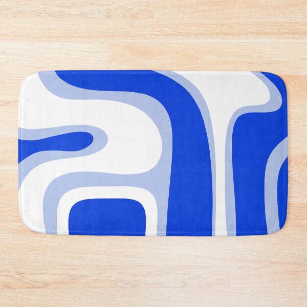 Item preview, Copacetic Retro Abstract Royal Blue Light Blue White designed and sold by kierkegaard.